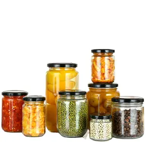 Food Storage Pickling Mason Jar Canning Jars For Pickles And Kitchen Storage Wide Mouth Spice Jars