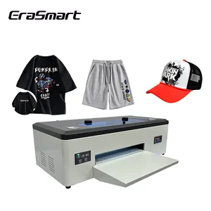 Erasmart Factory Petite imprimante DTF 6 couleurs A3 30cm Machine d'impression de T-shirts à l'encre colorée pour vêtements