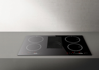 OEM avec table de cuisson électrique Flex Zone avec plaque à induction à ventilation descendante avec hotte aspirante intégrée