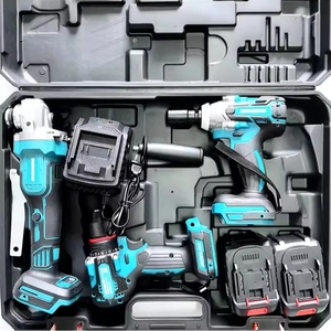 Meilleure Offre - <span class=keywords><strong>Outils</strong></span> Électriques Sans Fil Certifiés de Qualité MKT - Ensemble de 5 Kits - Batterie au Lithium 20V/21V - Boîtier Rigide - Usage Professionnel - Product Image 2