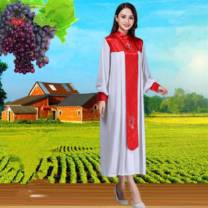 Venta caliente de alta calidad de <span class=keywords><strong>manga</strong></span> larga mate púlpito clero batas coro Batas - Product Image 3