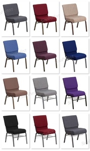 Chaises d'église modernes et économiques à vendre – Chaises empilables en tissu bleu pour fêtes, banquets, mariages, événements, cérémonies et auditoriums - Product Image 6