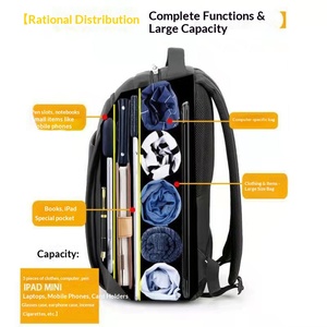 Mochila Oxford de 20L para Hombre, con Puerto USB y Correa de Hombro Curva, para Viajes de Negocios, Estilo Minimalista, para la Escuela - Product Image 3