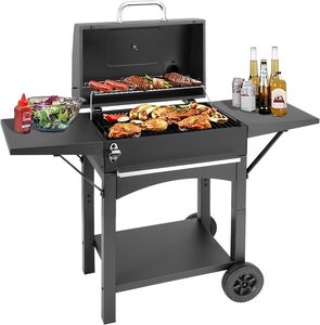 Parrilla de Carbón para Exteriores, Parrilla Profesional de Acero al Carbono Negro, Grande, Reforzada, para Patio - Product Image 1
