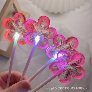 Barre clignotante à haute intensité nuit fleur de pêcher sucette saveur fruitée en vrac emballé revêtement décoratif Tanabata cadeau enfants - Product Image 3