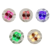 Sous-verres lumineux LED en verre pour bouteilles de vin, en EVA, ronds et napperons pour la maison, la cuisine, les mariages, les bars, Noël et les fêtes