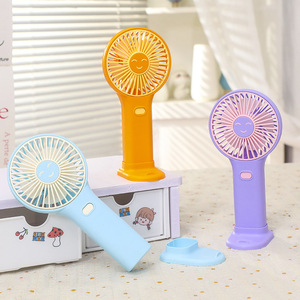 Portable USB Rechargeable Handheld <b>Fan</b> With <b>Stand</b> 5W DC Motor Three Speeds For Desk And Travel Use - Product Image 5
