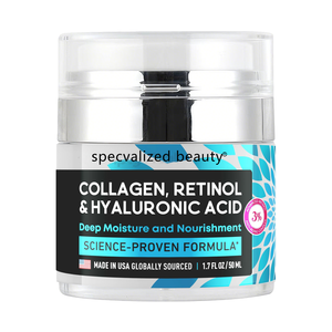 Crema al Retinolo a Marchio Proprio, Crema Idratante per il Viso con Acido Ialuronico e Collagene per Illuminare la Pelle - Product Image 6