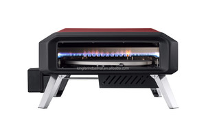 Four à <span class=keywords><strong>pizza</strong></span> rotatif automatique au gaz GPL <span class=keywords><strong>Pizza</strong></span> King homologué CE, 16 pouces, en acier inoxydable, sur pieds, pour extérieur et hôtels - Product Image 6