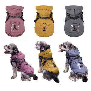 शरद ऋतु ऋतु ऋतु क्लासिक कुत्ते पफर जैकेट लक्जरी डिजाइनर नीचे पीले रंग चमड़े के पॉलिएस्टर पालतू - Product Image 5