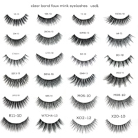 Faux cils 3d de vison avec plateau, bandelettes de 12mm, livraison gratuite C109