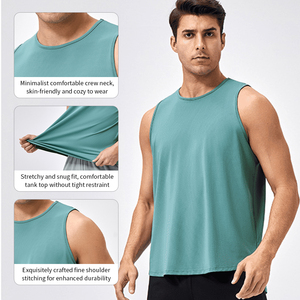 Custom Logo Quick Dry Sleeveless Sports <b>Vest</b> <b>Men's</b> T Shirt Training <b>Vest</b> Basketball Fitness Running <b>Men</b> Tank Top - Product Image 4