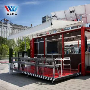 Gió Bằng Chứng Bên Trong Vận Chuyển Container Nhà Bếp Modular Đúc Sẵn Nhà Container Mỹ