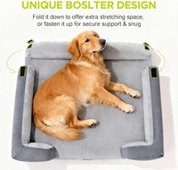 Lit orthopédique pour chien style canapé, imperméable, en velours ultra doux, mousse alvéolée, lavable, pour détaillants, taille personnalisée, fabrication en usine