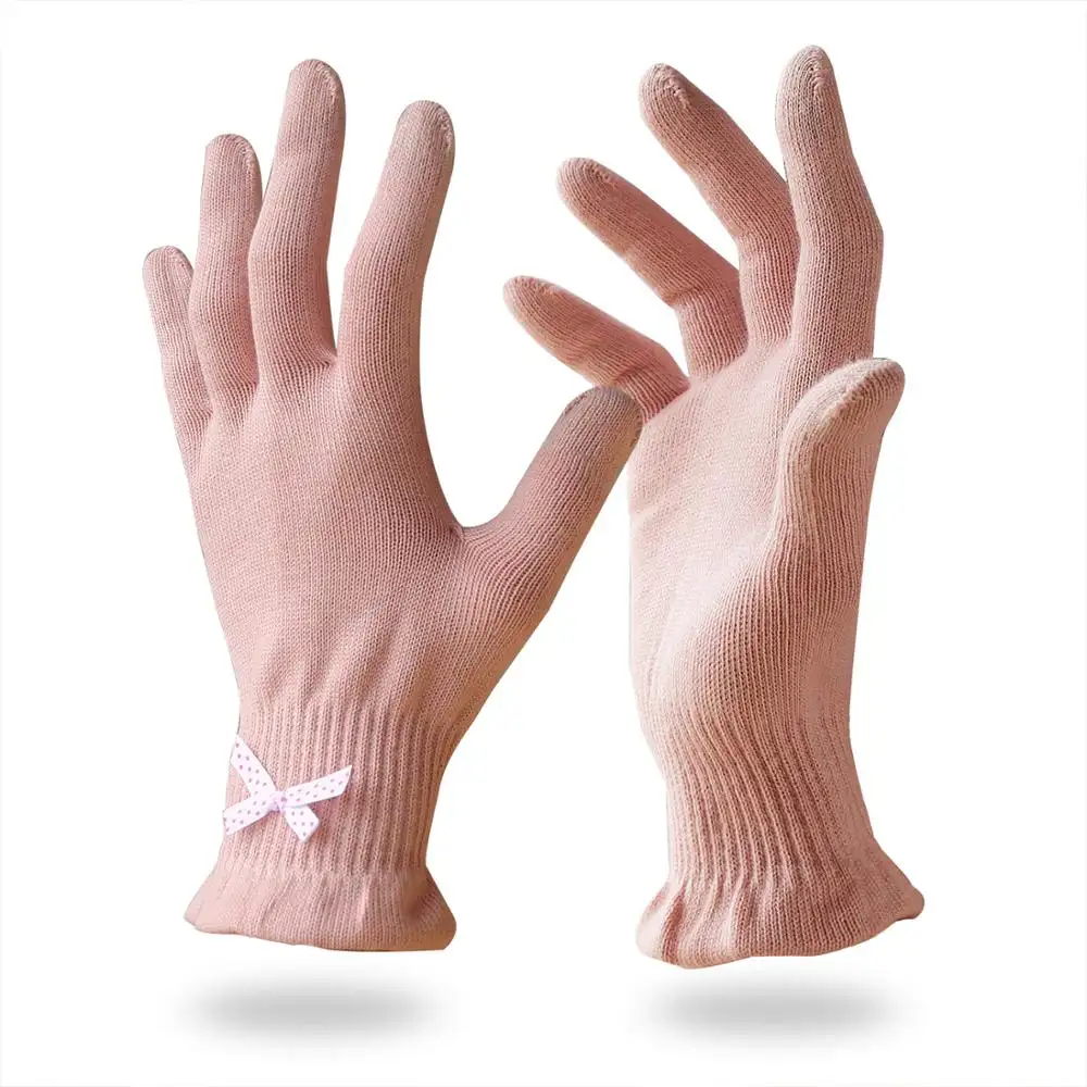 Hydraterende Schoonheid Katoenen Handschoenen Met Touchscreen Vingers Voor Spa Eczeem Droge Handen Hand Cares Overnight