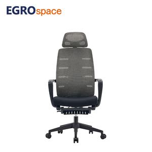 EGROspace <span class=keywords><strong>Chaise</strong></span> de bureau ergonomique en maille moderne de luxe, pivotante et inclinable de style patron pour le personnel - Product Image 2