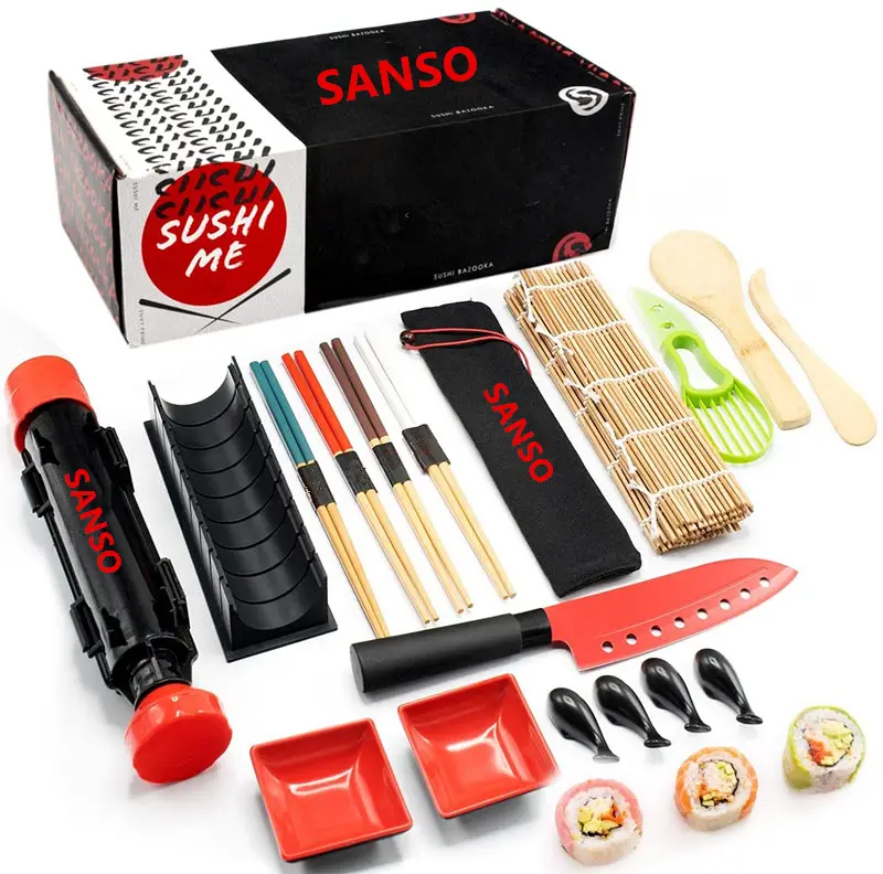 初心者のための寿司作りキット家庭用DIY寿司メーカーキットには寿司ローラーが含まれています