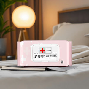 Lingettes humides biodégradables écologiques pour adultes, papier toilette naturel biologique pour le soin de la peau, lingettes humides féminines, marque privée - Product Image 5