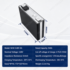 Batería <span class=keywords><strong>Samsung</strong></span> 3.7V 94ah NMC, Celda de Batería de Iones de Litio Prismática NMC de Alta Densidad Energética 347.8wh para Vehículos Eléctricos - Product Image 2