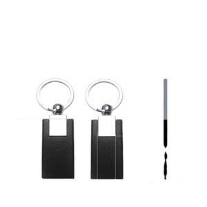 Porte-clés d'accès en cuir personnalisé avec puce ICAR 125KHz LF EM4305 T5577/13.56MHz HF F08, réinscriptible, carte d'accès - Product Image 2