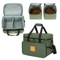 Bolsa de Viaje Profesional para Mascotas con Divisores Extraíbles, Estuche Impermeable de 3 Piezas para Equipo Canino para Camping ISO9001