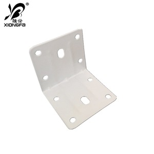 Support d'angle Xiongfa 90 degrés 6x55mm en acier blanc pour étagère, connecteur de meuble - Product Image 1