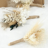 Boutonnière à la main Corsage boutonnière fleurs mariage Banquet fleurs décor pour marié hommes mariée femmes costume robe