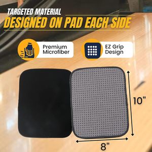 Confezione da 3 10 "x 8" di qualità Premium in microfibra palla da Bowling asciugamano facile impugnatura punti Shammy Pad intrecciato tecnica asciugamani sportivi - Product Image 2