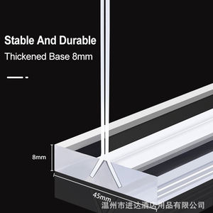 شعار مخصص A4/A5/A6 علامة طاولة حامل حامل على الوجهين حامل علامة الاكريليك واضحة نوع السحب - Product Image 5