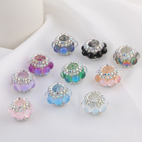 Perles fantaisie en strass de 20 mm pour stylo, perles rondes en argile polymère de luxe en cristal pour la fabrication de stylos