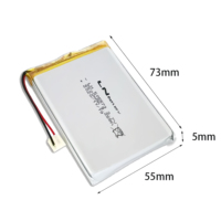 Batterie au lithium polymère rechargeable LN505060 avec PCM, 3,7 V, 505060, 2000 mAh, mini batterie au lithium polymère ODM/ODM