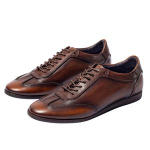 High-Quality <b>Platform</b> Brogues for Men Formal <b>Oxford</b> Style Men's Wedding Shoes Men's Business Leather Derby Shoes - Product Image 3