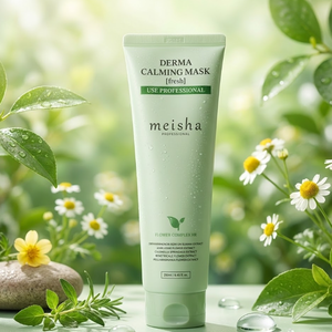 Mascarilla Capilar Calmante MEISHA Derma con Mentol Fresco, Flores Silvestres Coreanas y Queratina para Reparación del Cabello Seco, Tratamiento Anticaída y Anticaspa - Product Image 3