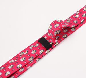 Оптовые мужские галстуки класса люкс из 100% натурального шелка с принтом: классический дизайн, цветочные/точечные узоры, атласные повседневные галстуки - Product Image 3