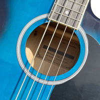 Guitare Basse Électrique 4 Cordes Personnalisée à Prix de Gros, Guitare Acoustique Couleur Bleue, Instruments de Musique Folklorique à Vendre