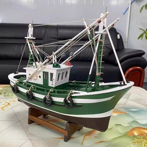 Modèle de bateau de pêche en bois américain, décoration artisanale, modèle de voilier, décoration de bureau, salon, modèle de bateau de pêche au crabe, chalutier - Product Image 3