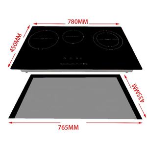 Table de cuisson hybride LF 5800 Watt, plaque à induction avec plaque en céramique, verre noir, cuisinière électrique 2 en 1 - Product Image 5