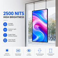 Affichage numérique WiFi CMS haute luminosité, écran LCD mural ou au plafond de 32, 43, 49, 55, 65, 75 pouces pour la publicité des menus de restaurant