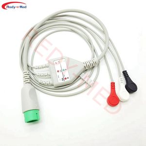 สายเคเบิลตะกั่วทางการแพทย์ 3 สาย AHA <span class=keywords><strong>ECG</strong></span> ใช้งานร่วมกับ Comen8000E, Star8000, <span class=keywords><strong>Comen</strong></span> NC10 - Product Image 3