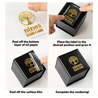 Étiquettes de logo en métal gaufré UV 3D personnalisées pour boîtes en papier de sacs de vêtements-Décalcomanies de transfert de plaque signalétique pour les promotions
