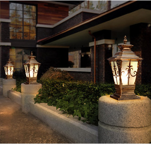 Lampadaire LED COB étanche de style rétro européen, nouveau <span class=keywords><strong>design</strong></span>, pour éclairage de jardin, 220V, lampadaire extérieur étanche - Product Image 3