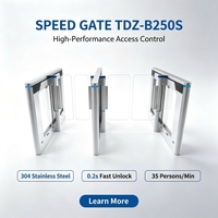 Portillon intelligent 2026 à rotation rapide en acier inoxydable 304, contrôle d'accès, vente en gros usine, OEM, identification faciale, étanche, pour bureau et sécurité