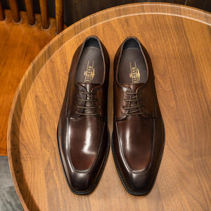 Chaussures habillées en cuir de luxe 2025 avec lacets et profil bas - Product Image 2