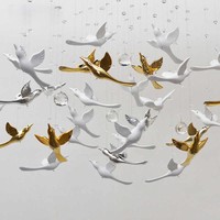 Décoration de plafond pour mariage avec oiseaux volants, prix abordable, décoration suspendue pour salon