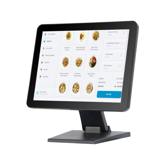 New 15" 4:3 IP65 Waterproof TFT LCD IPS Panel Industrial PC LED Display Business POS Touch Screen Monitor VGA USB RS232 DVI
