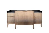 Table console moderne en MDF Wyndham, tête de lit, meuble TV, ensemble de meubles d'hôtel