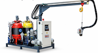 Machine à injecter de la mousse de polyuréthane (PU) pour ligne de production de tuyaux pré-isolés, destinée aux tuyaux isolés enterrés directement.