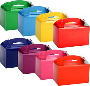 Cajas de Regalo Personalizadas al por Mayor para Niños, Multicolores, con Asa, para Fiestas de Cumpleaños, Bodas, Recuerdos, Dulces y Golosinas - Product Image 1