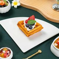 Upclayhome Présentoir de nourriture pour buffet en céramique Soucoupe oursin et assiette à caviar en forme de coquille