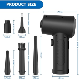 Custom Logo <strong>Electric</strong> Air <strong>Duster</strong> Cleaner <strong>PC</strong> Computer Keyboard 51000RPM Cordless Dust off Compressed Gas Blowing Air <strong>Duster</strong> - Product Image 2